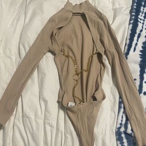 Fashionova chain bodysuit